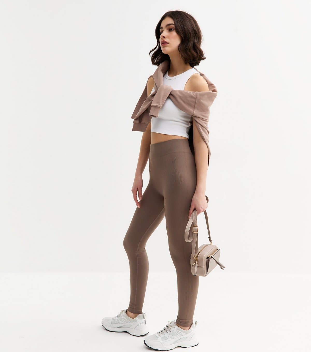 New Look New Look Mink Ribbed Seamless Leggings