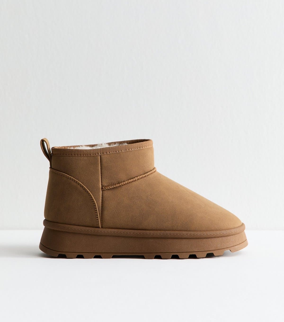 New Look New Look Tan Faux Suede Lined Ankle Boots