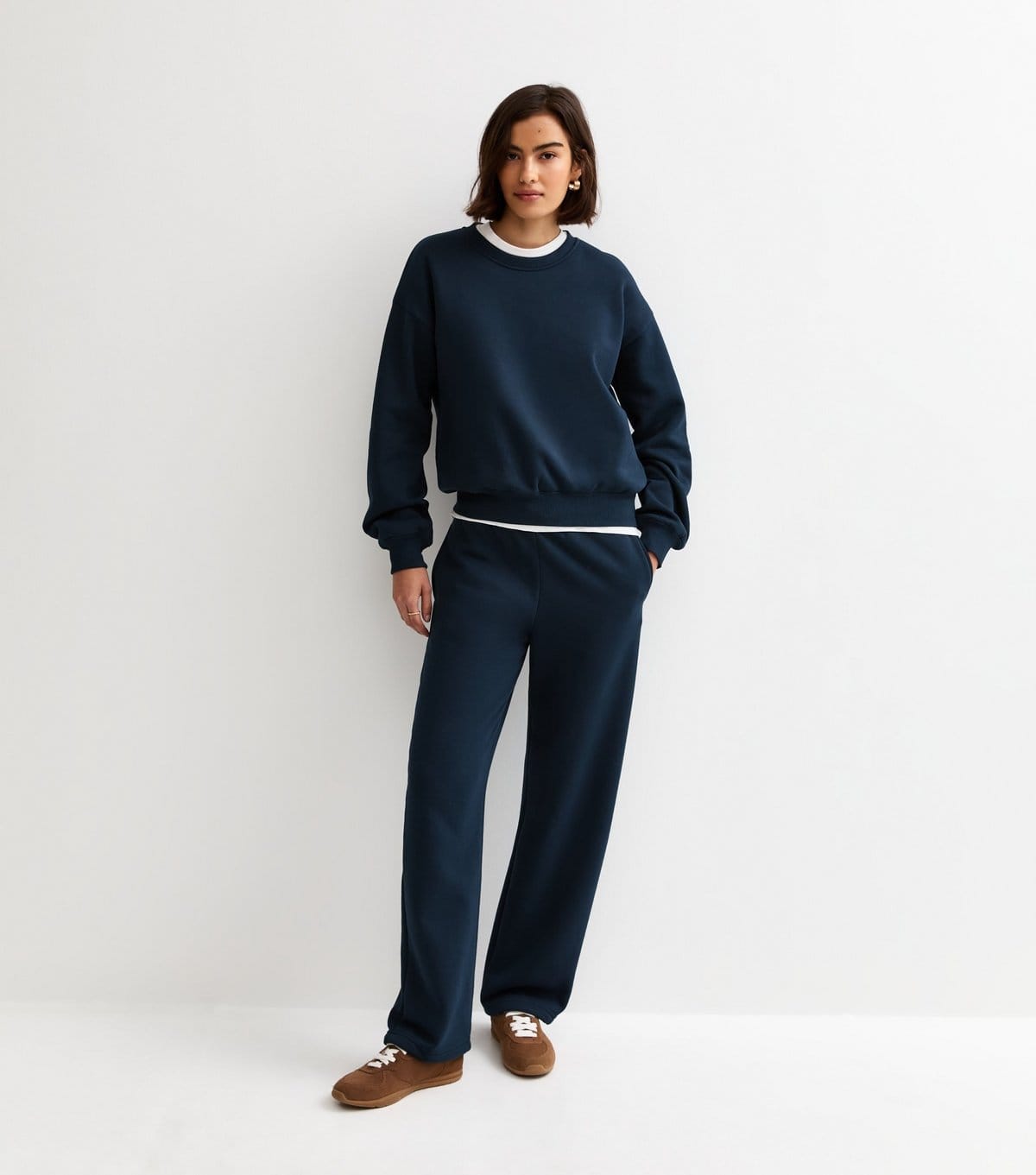 New Look Women's Navy Toggle Cuff Joggers New Look - 1