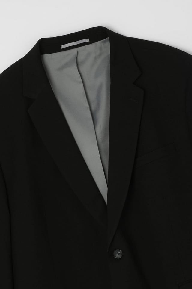 Burton Burton Men's Plus & Tall Black Essential Suit Jacket - 2
