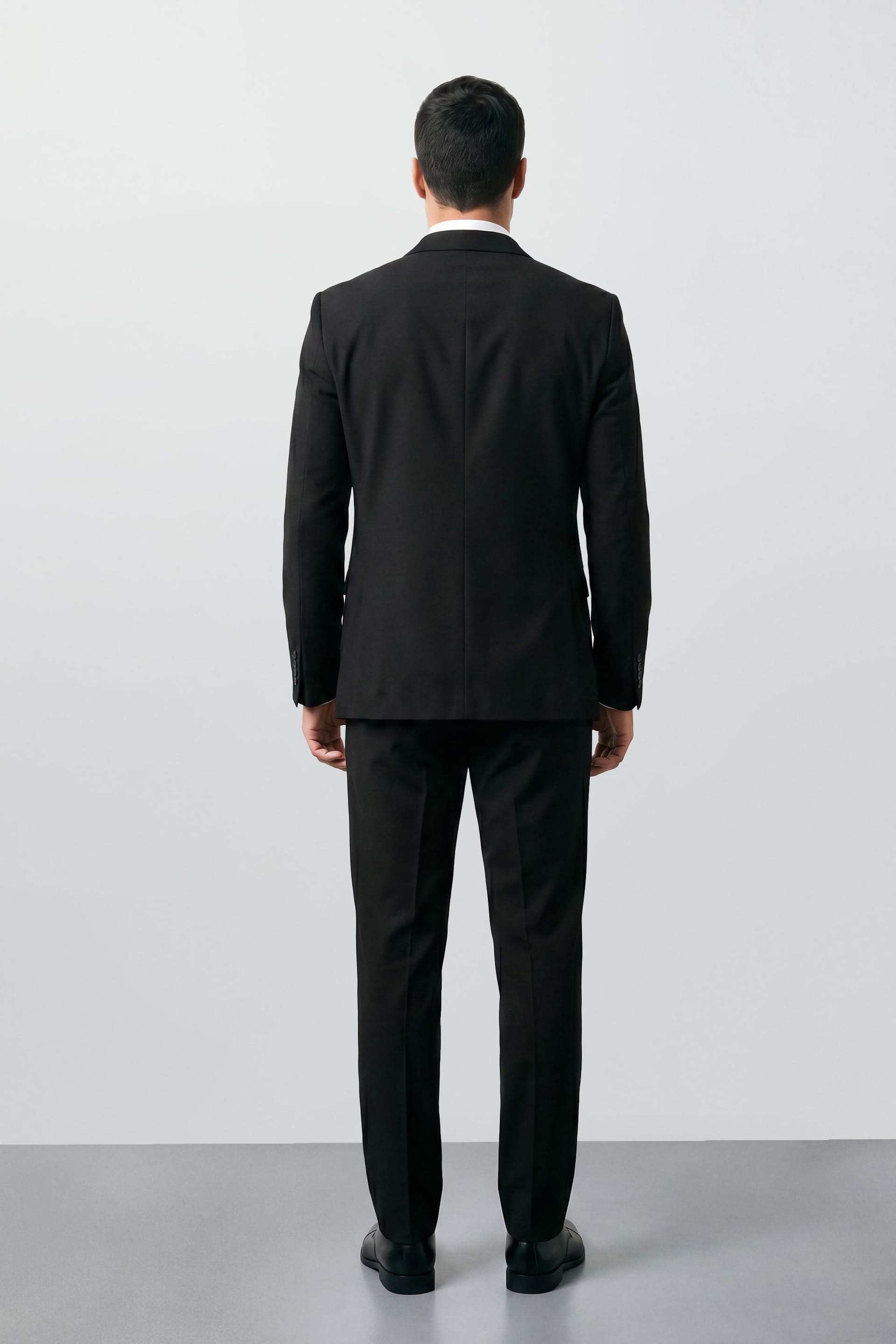 Burton Burton Men's Plus & Tall Black Essential Suit Jacket - 4