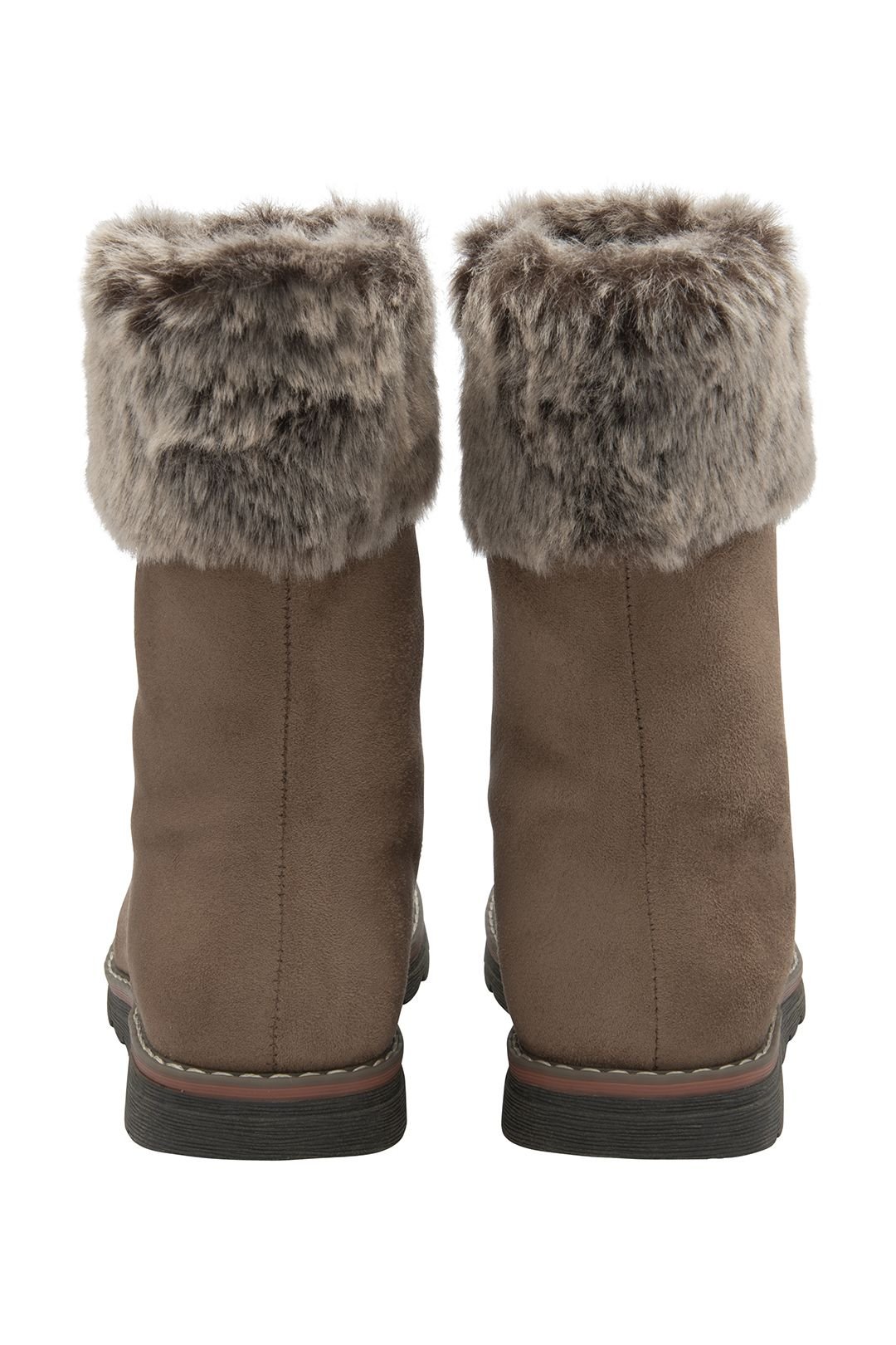 Lotus Lotus Women's 'Asha' Lace-Up Mid-Calf Boots in Taupe - 3