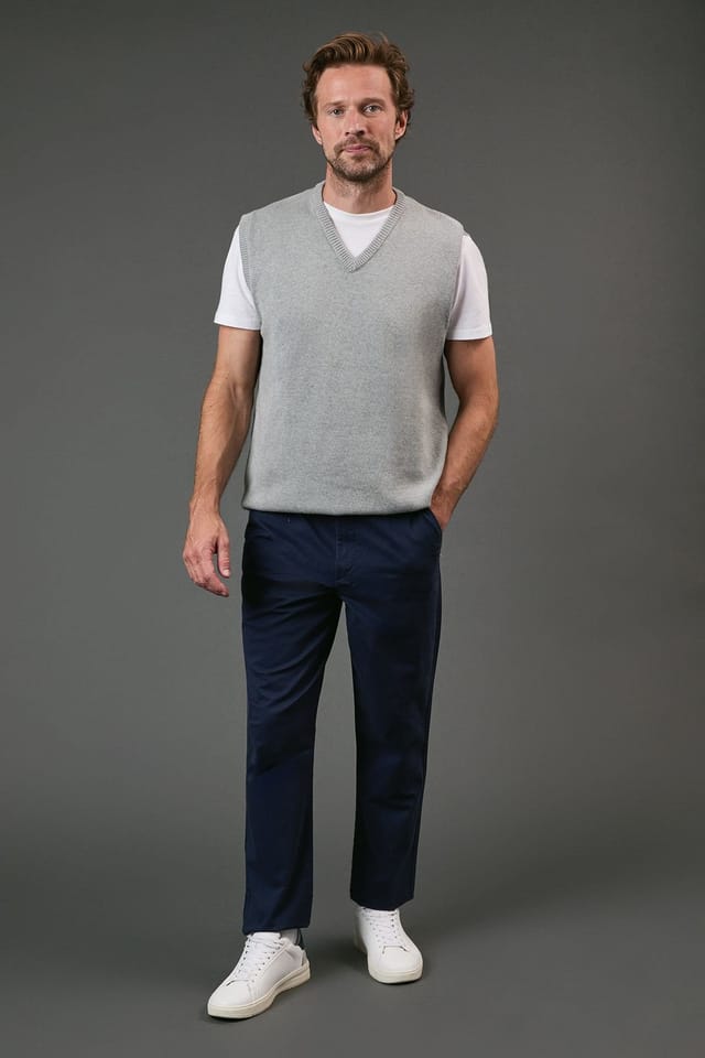 Maine Maine Men's Royal Blue Premium Chino Trousers - 2
