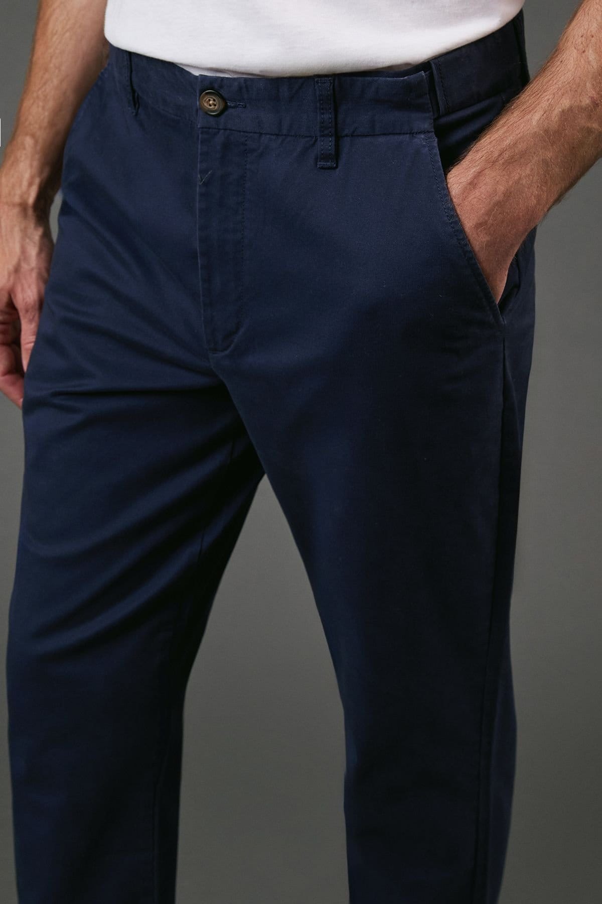 Maine Maine Men's Royal Blue Premium Chino Trousers - 4