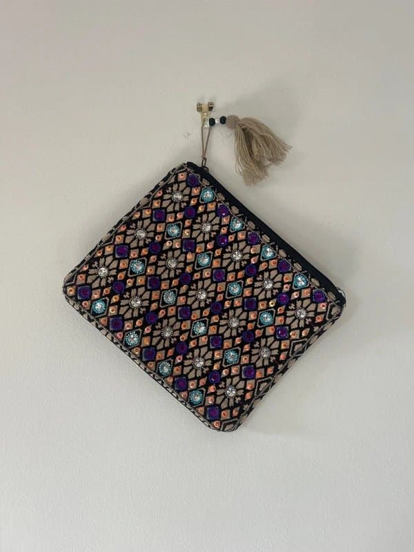 ASOS Sequin/beaded clutch bag