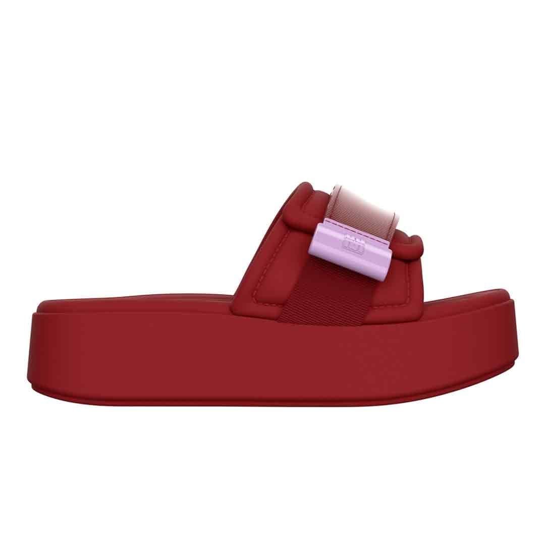 Melissa Shoes Melissa Shoes Women's Free Fuzzy Slide Platform in Red