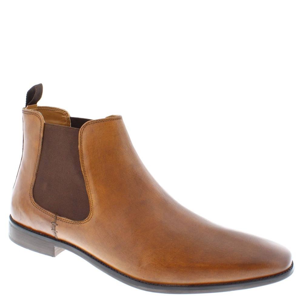 Thomas Crick Thomas Crick Men's Addison Leather Formal Chelsea Boots in Tan - 3
