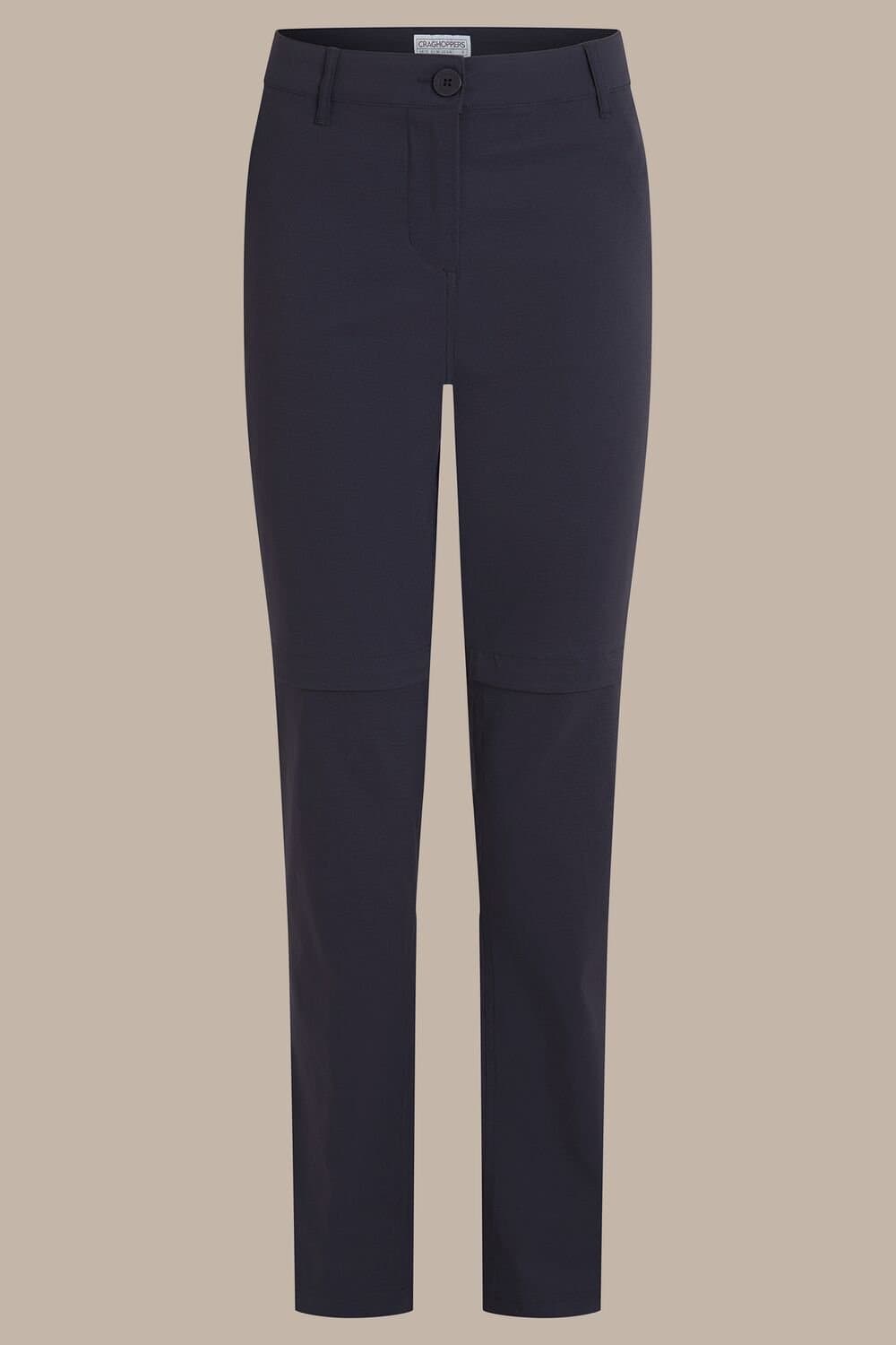 Craghoppers Craghoppers Women's Kiwi Pro III Convertible Water Repellent Anti-Insect Trousers in Dark Navy