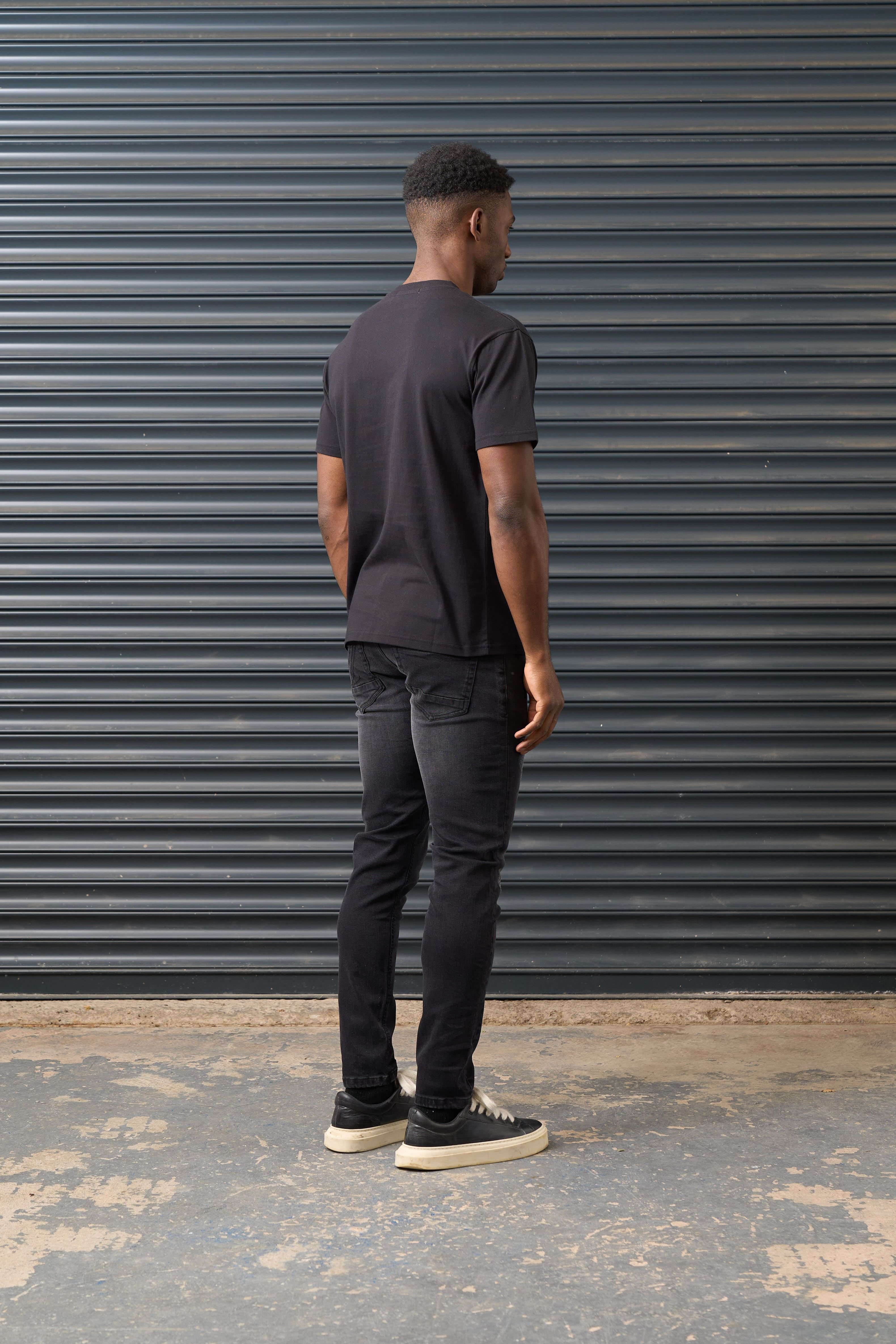 Archive Design Studios Archive Design Studios Men's Bossed T-Shirt in Black - 2