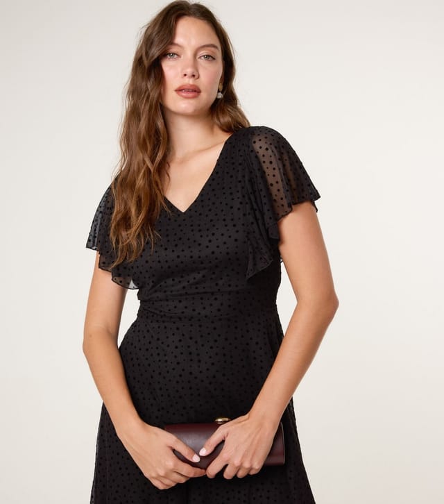 Blue Vanilla Women's Black Flared Mini Dress Blue Vanilla New Look - 3