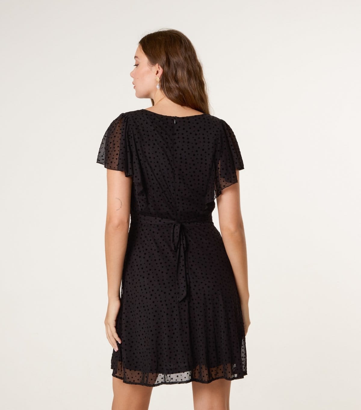 Blue Vanilla Women's Black Flared Mini Dress Blue Vanilla New Look - 4
