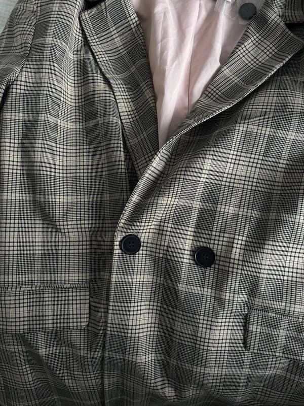 Bershka patterned blazer