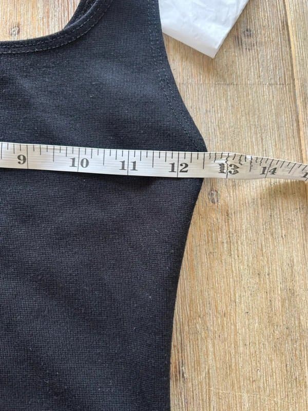 Zara 🖤 Zara Black Bodycon Midi Dress Sleeveless Stretch Fitted Minimalist Size S UK 8 10