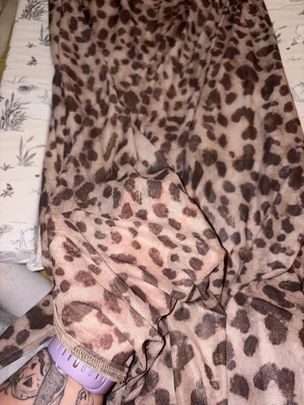 tiktok shop Leopard print skirt.