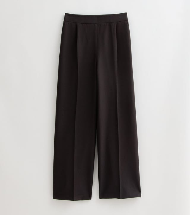 New Look Women's Black Pull On Wide Leg Trousers New Look - 2