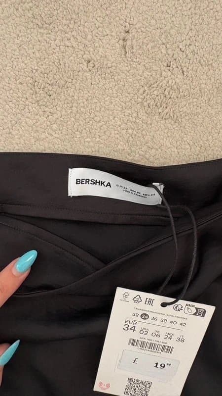 Bershka Satin midi skirt