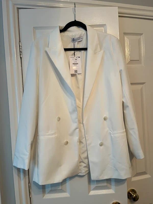 Bershka Bershka white blazer