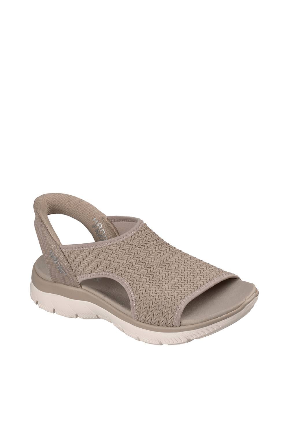 Skechers Skechers Women's Summits Sandal Slip Ins H-Band Textured Knit w/Yoga foam in Taupe - 2