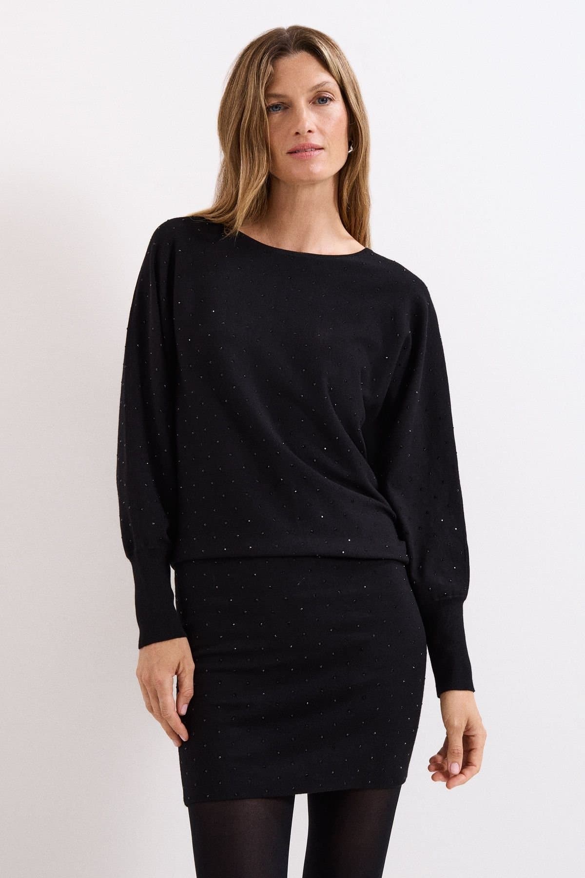 Phase Eight Phase Eight Women's Becca Hotfix Dress in Black