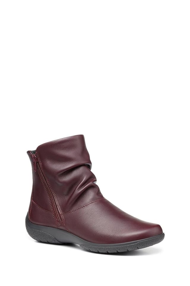 Hotter Hotter Women's 'Whisper' Ankle Boots in Wine - 2