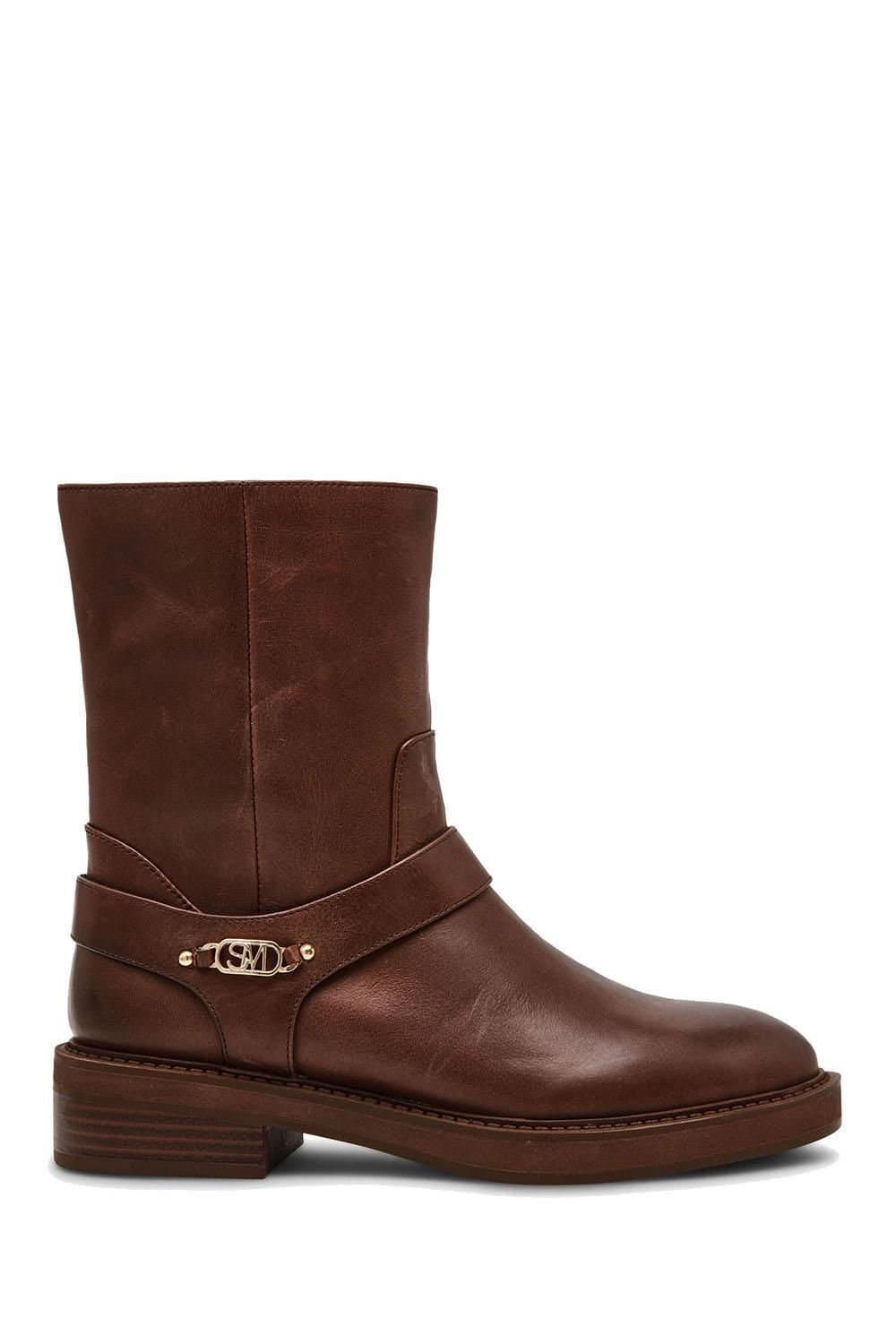 Steve Madden Steve Madden Brown Leather Ankle Boots