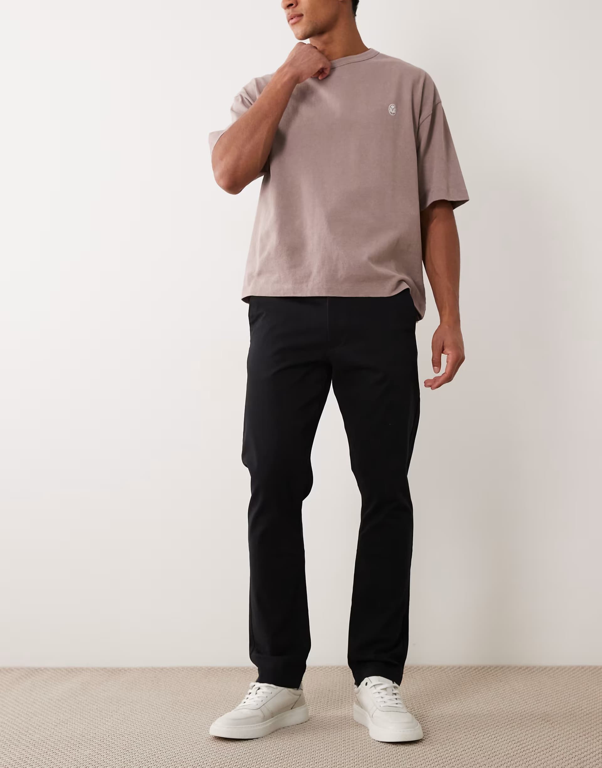 ASOS ASOS DESIGN slim chinos in black