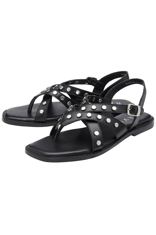 Ravel Ravel Women's 'Myton' Leather Flat Sandals in Black - 2
