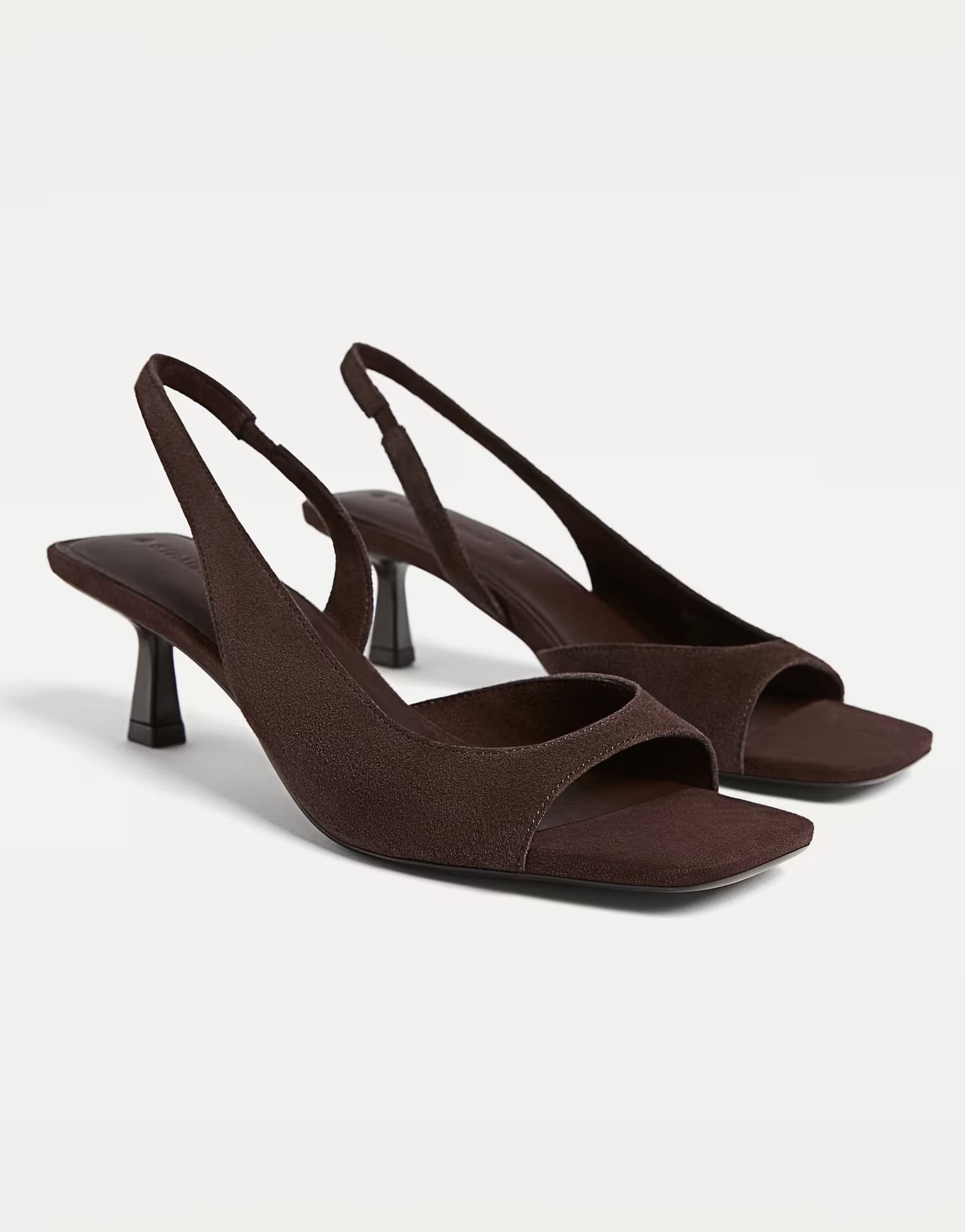 ASOS ASOS Brown Leather Heeled Sandals