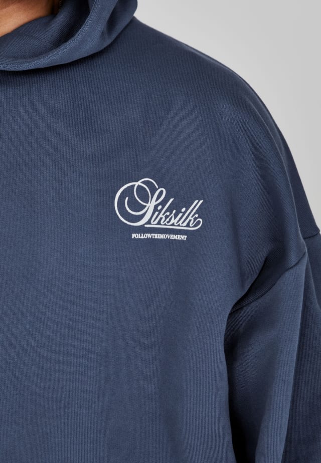 SikSilk SikSilk Men's Graphic Hoodie in Navy - 2