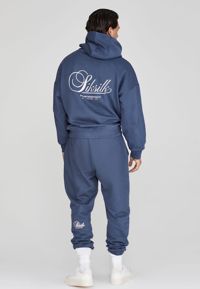 SikSilk SikSilk Men's Graphic Hoodie in Navy - 3