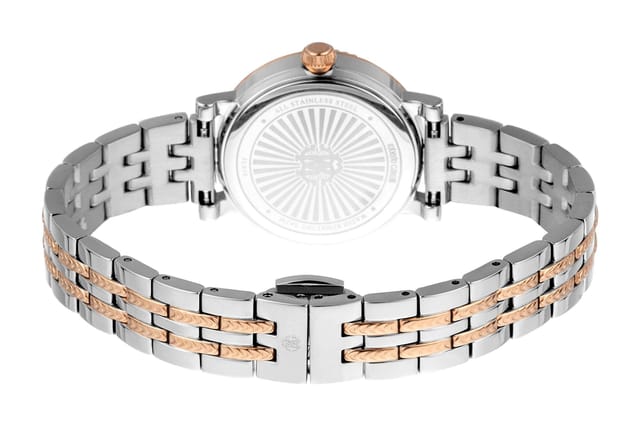 Roberto Cavalli Roberto Cavalli Women's Two Tone Stainless Steel Diamond Quartz Watch in Silver - 2