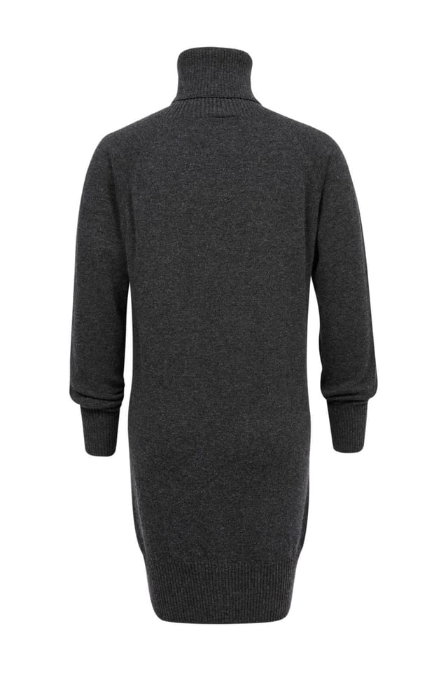Celtic & Co Celtic & Co Women's Roll Neck Long Sleeve Dress in Dark Grey - 3