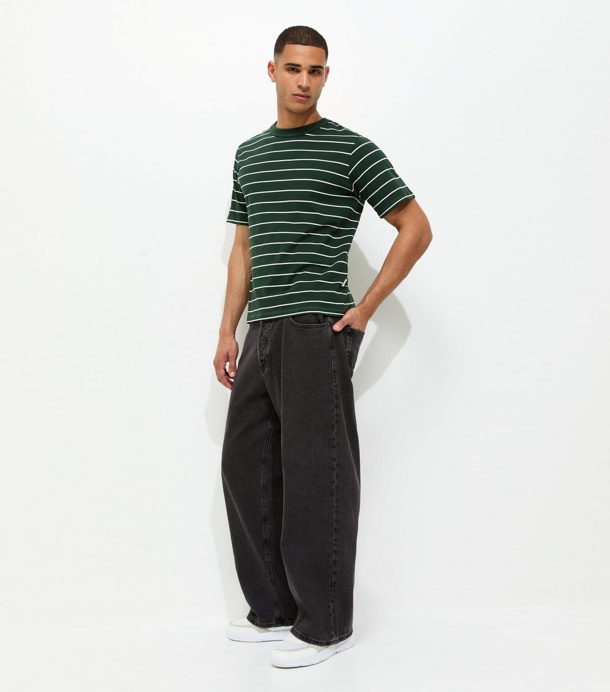 Jack & Jones Black Wide Leg Denim Jeans