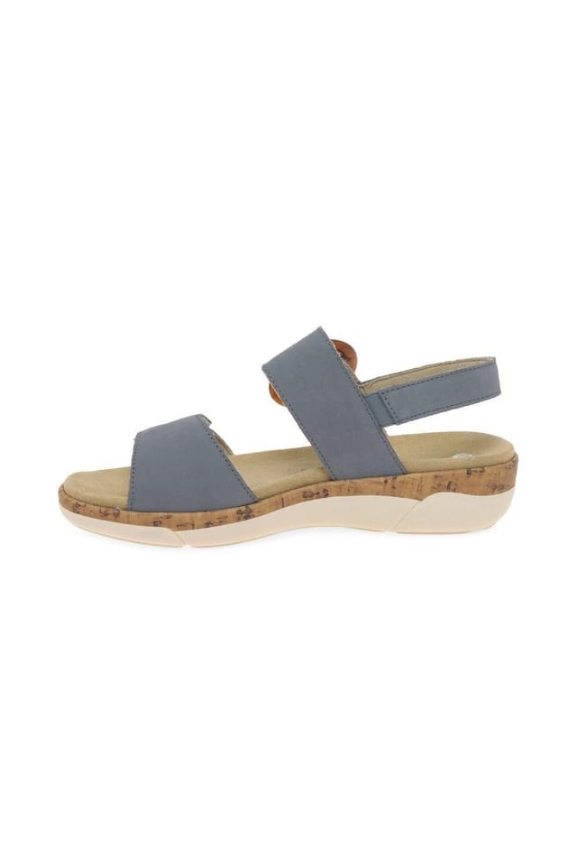 Remonte Remonte Women's 'Rock' Low Wedge Sandals in Blue - 2