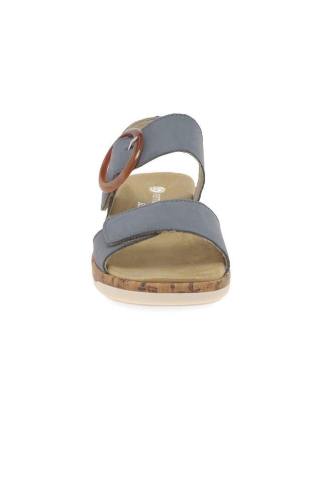 Remonte Remonte Women's 'Rock' Low Wedge Sandals in Blue - 3