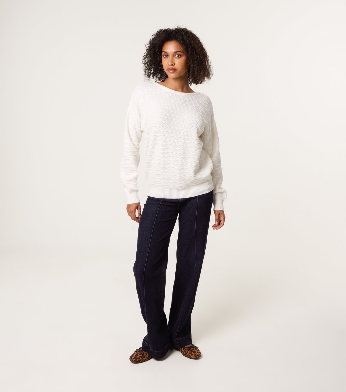 Blue Vanilla Women's Off White Bow Back Jumper Blue Vanilla New Look - 2