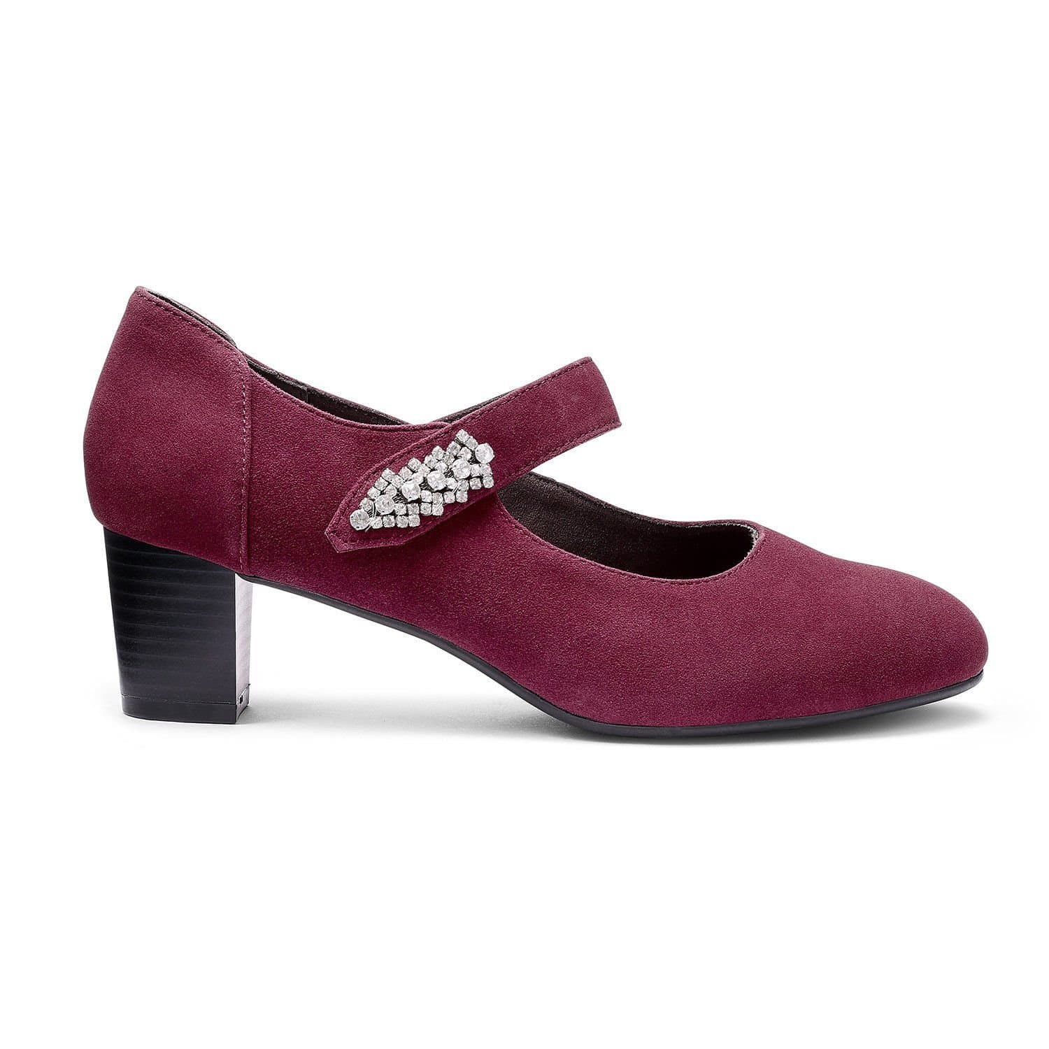Hotter Hotter Women's 'Duet' Classic Heeled Shoes in Maroon