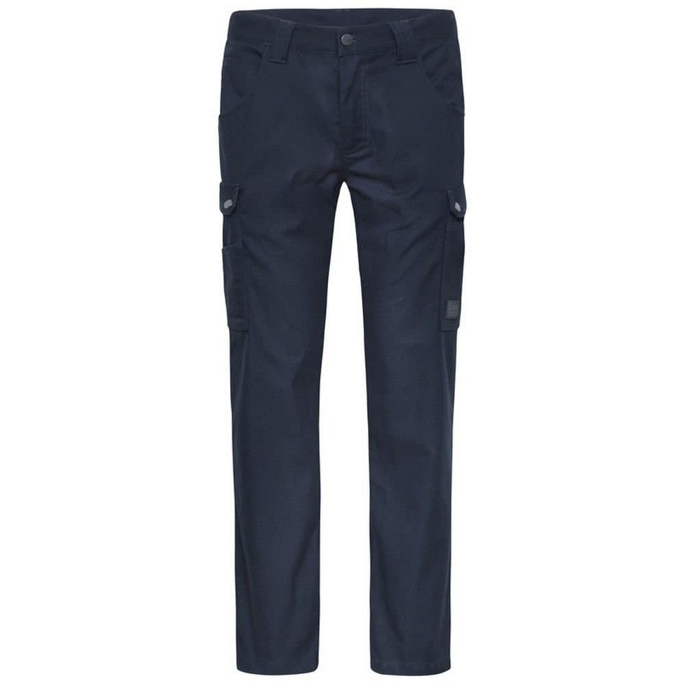 James and Nicholson James and Nicholson Men's Workwear Cargo Jogging Bottoms in Navy