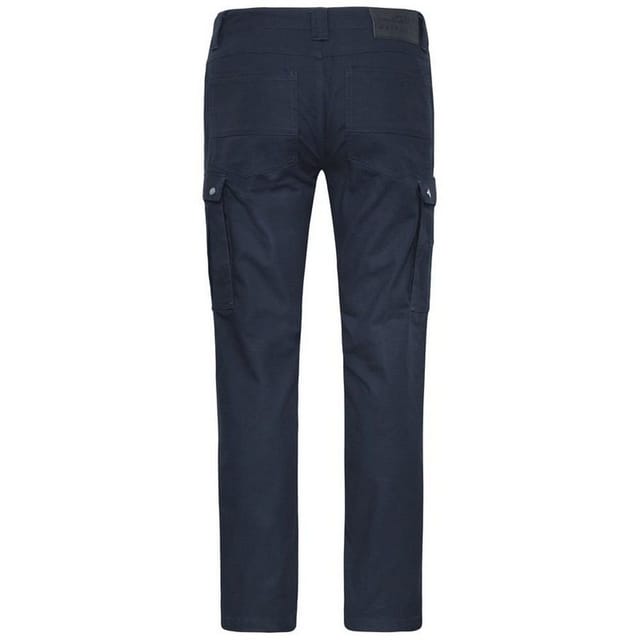 James and Nicholson James and Nicholson Men's Workwear Cargo Jogging Bottoms in Navy - 2
