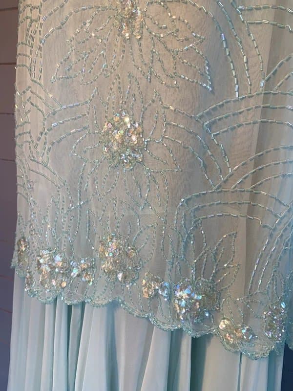 Vintage Dressing Vintage beaded sequin dress and overlay top set size 14 Gatsby inspired wedding cruise occasionwear