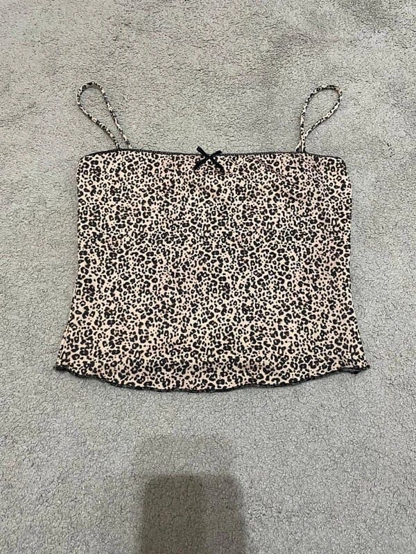 Bershka Bershka leopard print top size small
