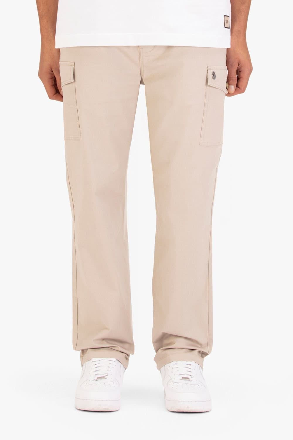 Luke 1977 Luke 1977 Men's Relaxed Future Cargo Trousers in Stone