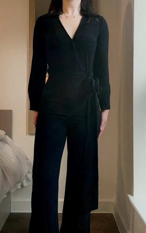 Diane von Fürstenberg Diane von Furstenberg Silk Wrap Jumpsuit - 1