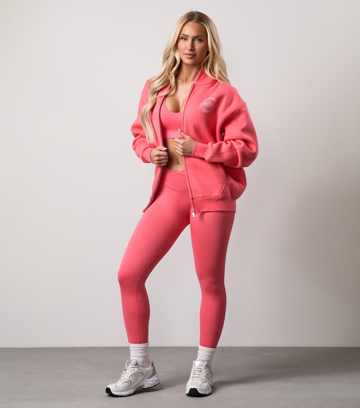 Gym King Women's Bright Orange Transform Wrap Leggings Gym King New Look - 2