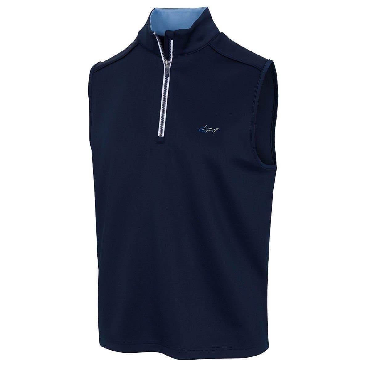 Greg Norman Greg Norman Men's Coastal Tech Half Zip Golf Gilet in Navy