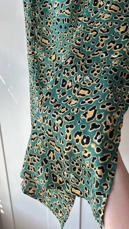 Never Fully Dressed Never fully dressed leopard animal print silk satin floaty skirt