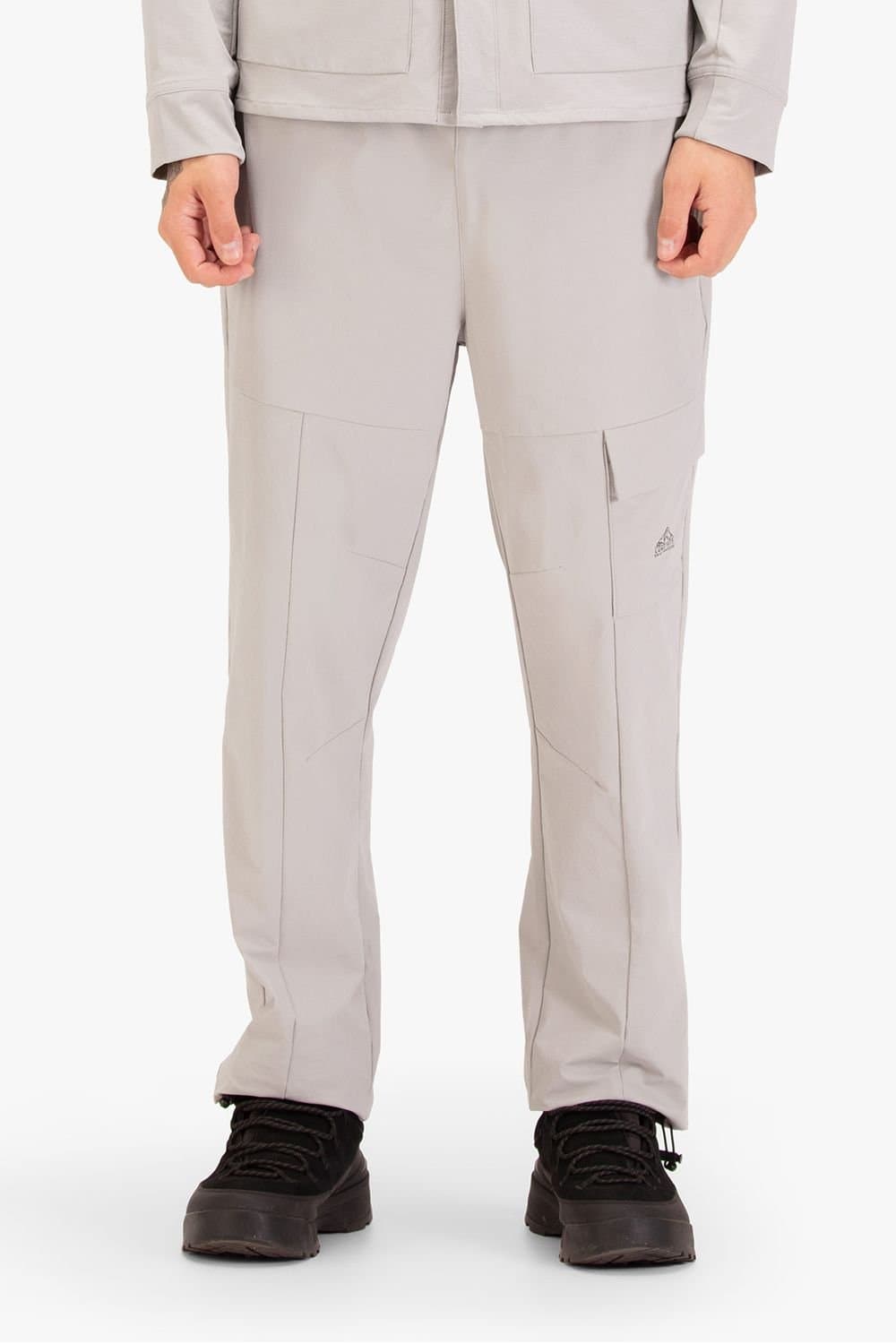 Luke 1977 Luke 1977 Light Grey Nylon Tech Trousers