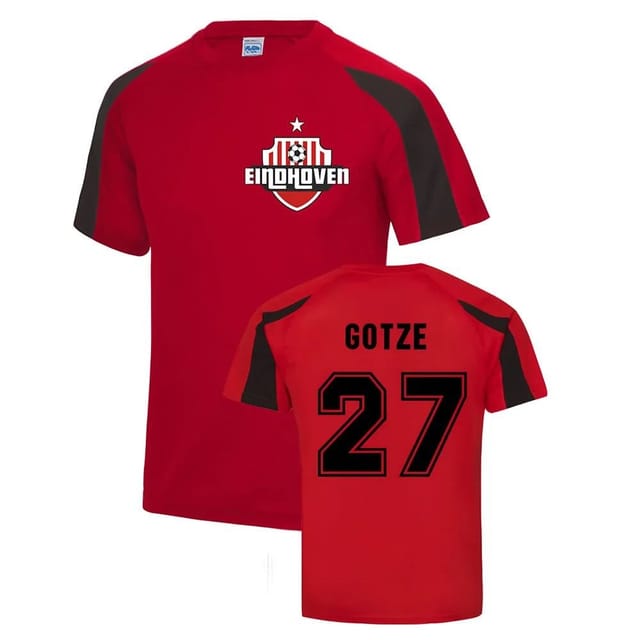 PSV Eindhoven PSV Eindhoven Men's Mario Gotze Eindhoven Sports Training Jersey in Red - 2