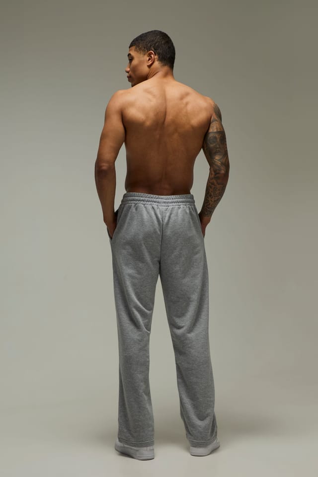Training Dept. Training Dept. Men's Training Dept Contrast Drawcord Straight Leg Jogger in Grey Marl - 2