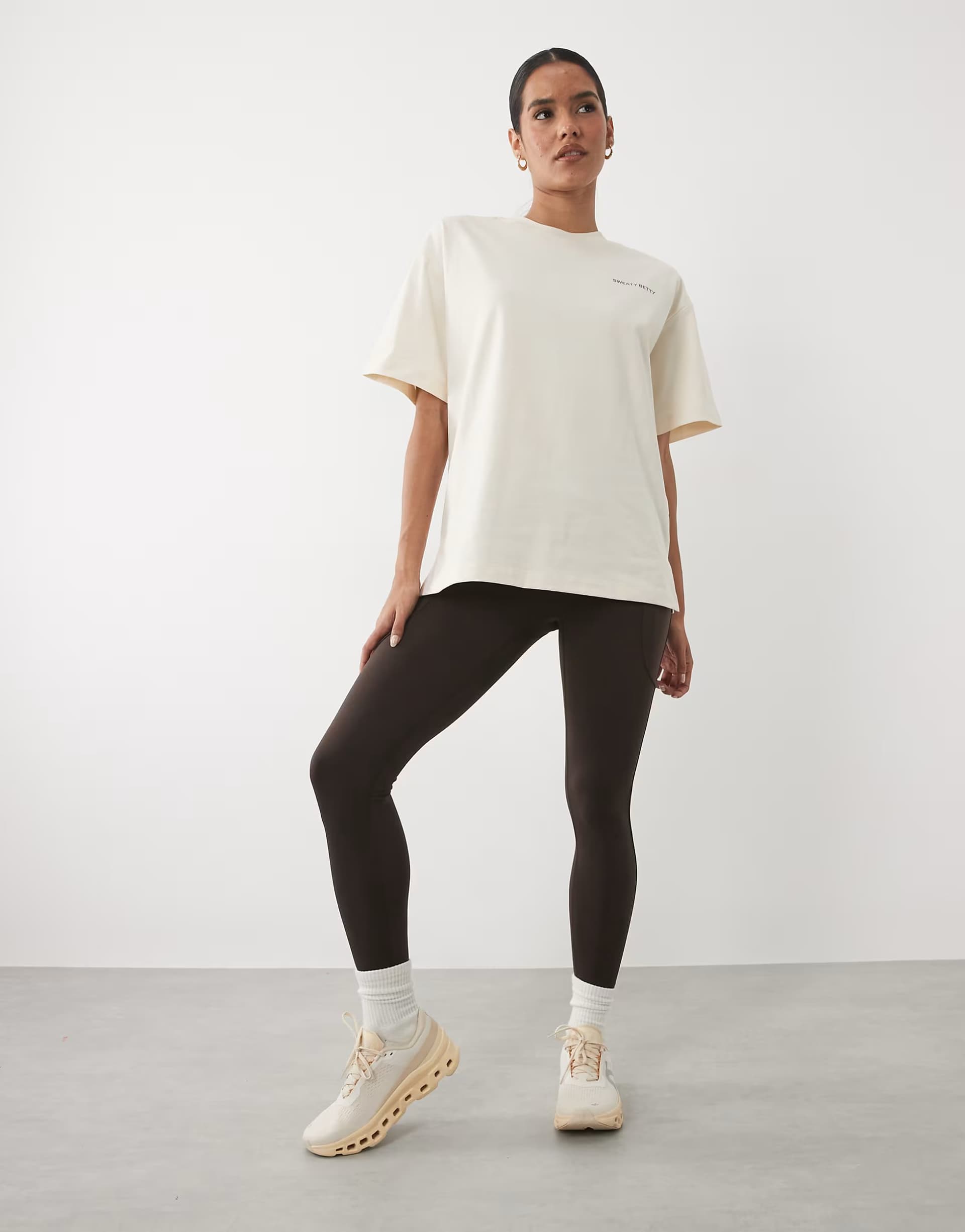 ASOS Sweaty Betty Power 7/8 workout leggings in brown